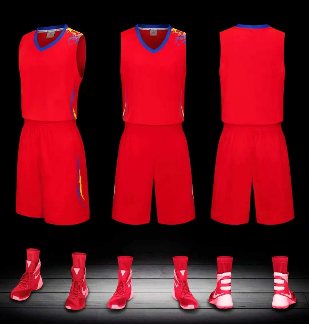 LiDong новые баскетбольные майки спортивная форма без рукавов рубашки и шорты команды тренировочные комплекты, самостоятельная настройка доступны 015
