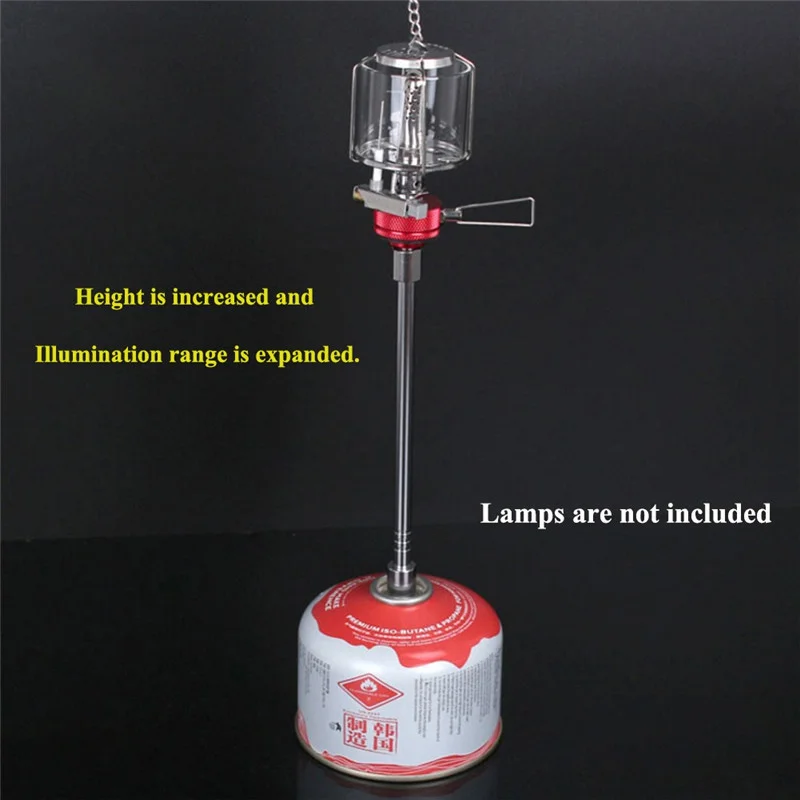 Газовый фонарь для кемпинга, удлиняющая трубка, дующий фонарь, расширитель полюса, лампа для кемпинга, удлинительная штанга для приготовления пищи, плита, газовый Конвертор, стержень для улицы