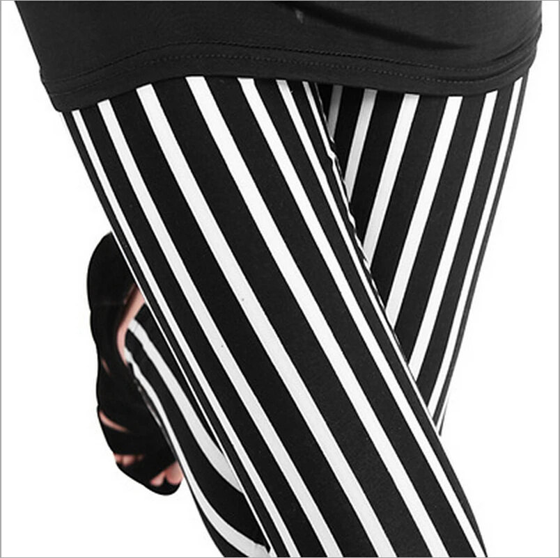 womens black and white pinstripe pants