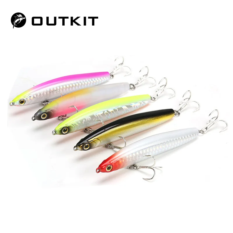 OUTKIT عالية الجودة 1 قطعة التشويق عصا الصيد إغراء 12/17g غرق قلم الصب طويل شاد أسماك الاصطناعي الطعم بايك السحر OUTKIT عالية الجودة 1 قطعة التشويق عصا الصيد إغراء 12/17g غرق قلم الصب طويل شاد أسماك الاصطناعي الطعم بايك السحر