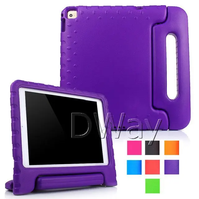 Safe EVA Foam Kids Proof Rugged Shockproof Handle Cover Case For iPad Air 2 / iPad 6 6th Stand Case Shell 10PCS/LOT