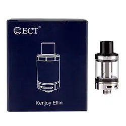 ECT Kenjoy Elfin Распылитель 2,0 мл Топ пополняемый резервуар для 50 Вт Vape распылитель с вапорайзер воздушного потока поддержка 510 нить электронная