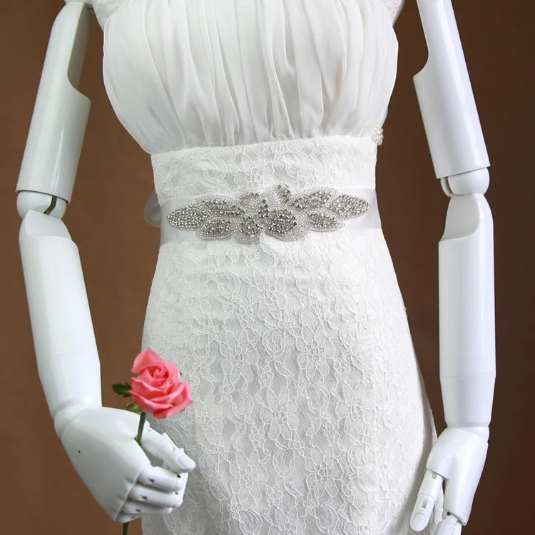 XW50 оригинальный пояс невесты Свадебные аксессуары основной костюм чистый ручной роскошный пояс невесты с бриллиантами