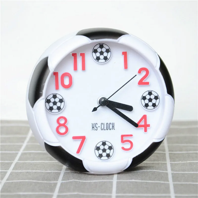 The New Best Selling Classic Digital Pointer Clock Student Dormitory Bed World Cup Modern Cute Creative Football Alarm Clock
