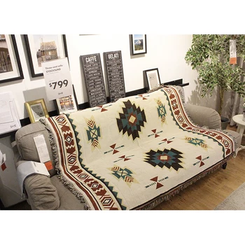 

Tribal Ethnic Geometric Aztec Navajo Towel Blanket Throw Rugs Mat Sofa Art Decor