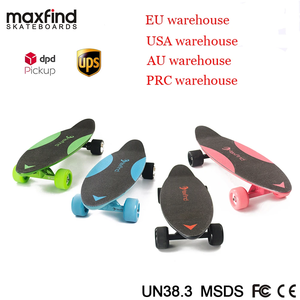 

Maxfind 3.7kg Most Portable Four Colors Hub Motor Remote Electric With SamSung Skateboard mini skateboard