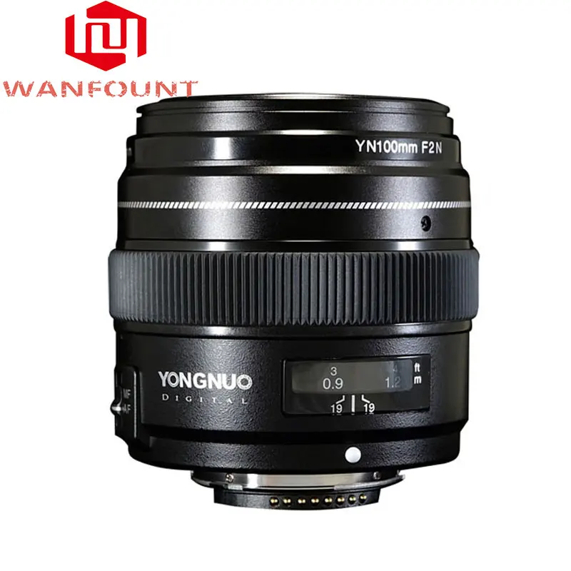 YONGNUO 100 milatimetros YN100mm F2N Grande Abertura AF/MF mеdio Telefoto Prime объектив для Nikon D7200 D7100 D7000 D5600 d5300 d3400