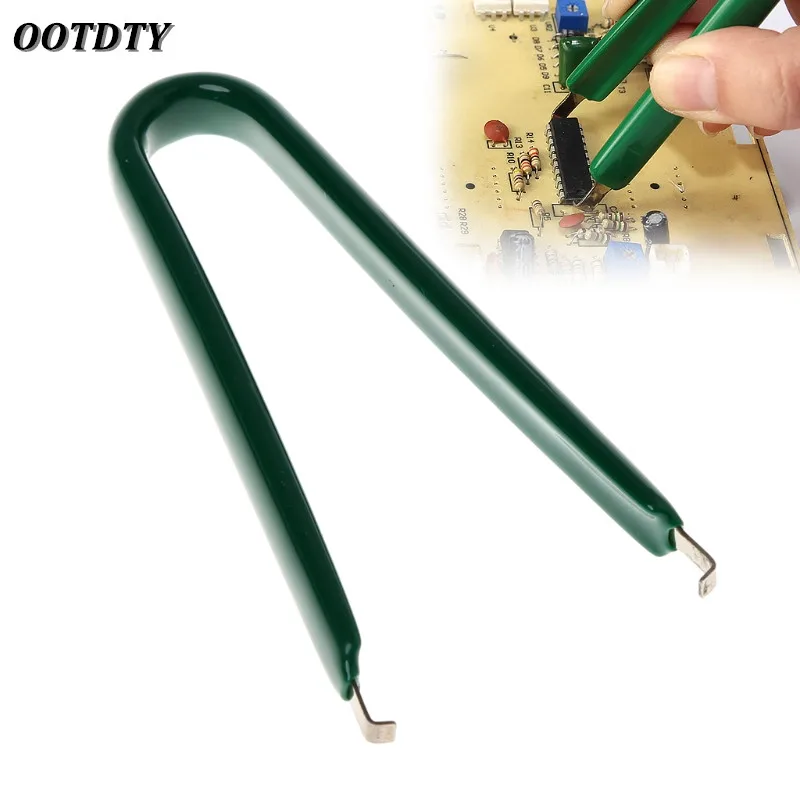 

OOTDTY U Type Flat IC Chip Protection Pliers Circuit Board ROM Extractor Removal Puller