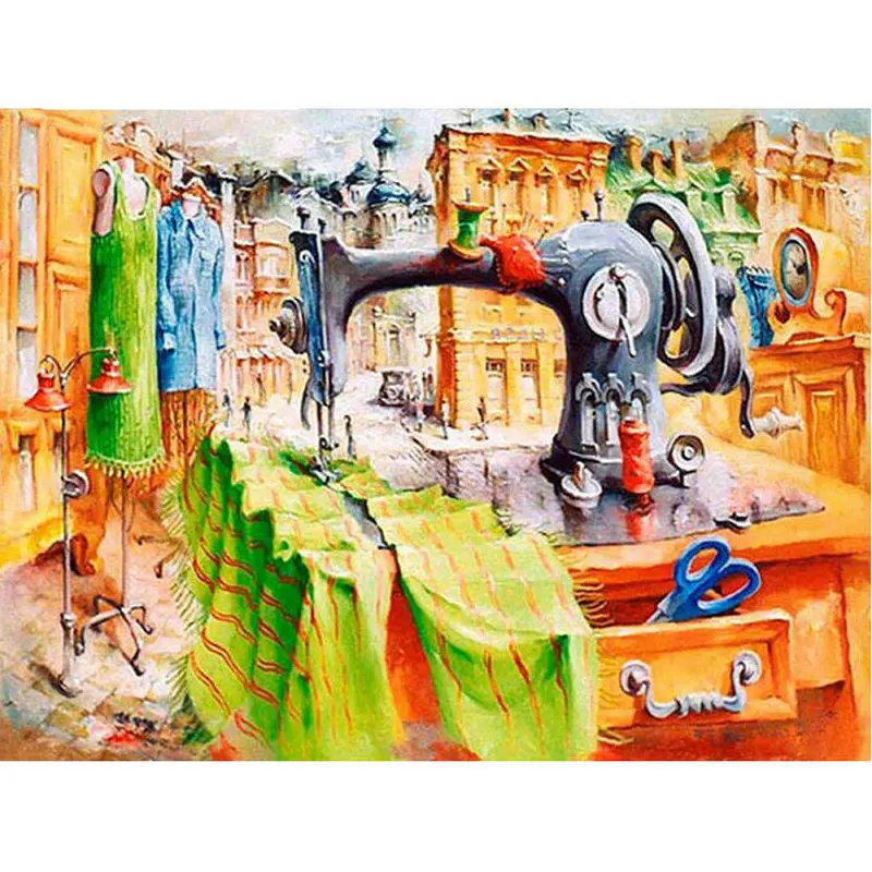 

Diamond Embroidery Sewing machine stickers DIY Diamond Painting Cross Stitch Needlework Rhinestones Paintings Home Decorative
