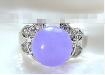 

free shipping 00646 round lavender natural ring