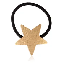 1 шт. заколки для волос для женщин сплав пентаграмма звезда лицо туман блондин кольцо Мода Новые аксессуары для волос повязка на голову женские волосы кольцо G0507