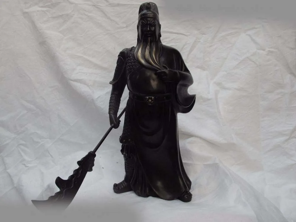 

Chinese exquisiteness Copper Bronze Guan gong Guanyu Warrior God Buddha Statue
