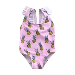 Модная одежда для малышей Детская Плавание костюм бикини Плавание Носите очаровательны для маленьких девочек цельный комбинезон Плавание