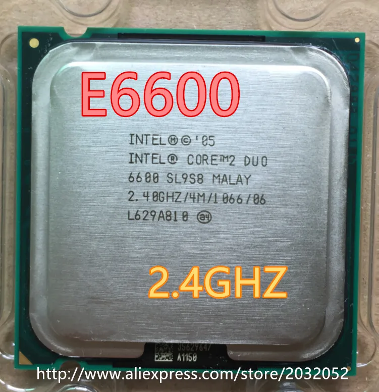 

Intel Core 2 Duo E6600 CPU Processor 2.4Ghz/ 4M /1066GHz Socket 775 (working 100% Free Shipping)