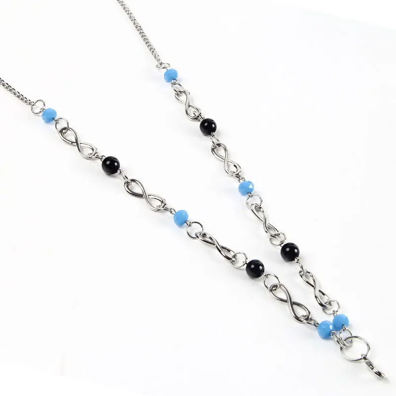 

5pcs/lot Newest Infinity Pearl Rolo Chain with Small Lobster Clasp for Lanyard Locket Floating Memory Locket