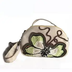 Women special embroidery canvas handbag bag cotton thread chain fashion Women special embroidery canvas handbag bag cotton thread chain fashion