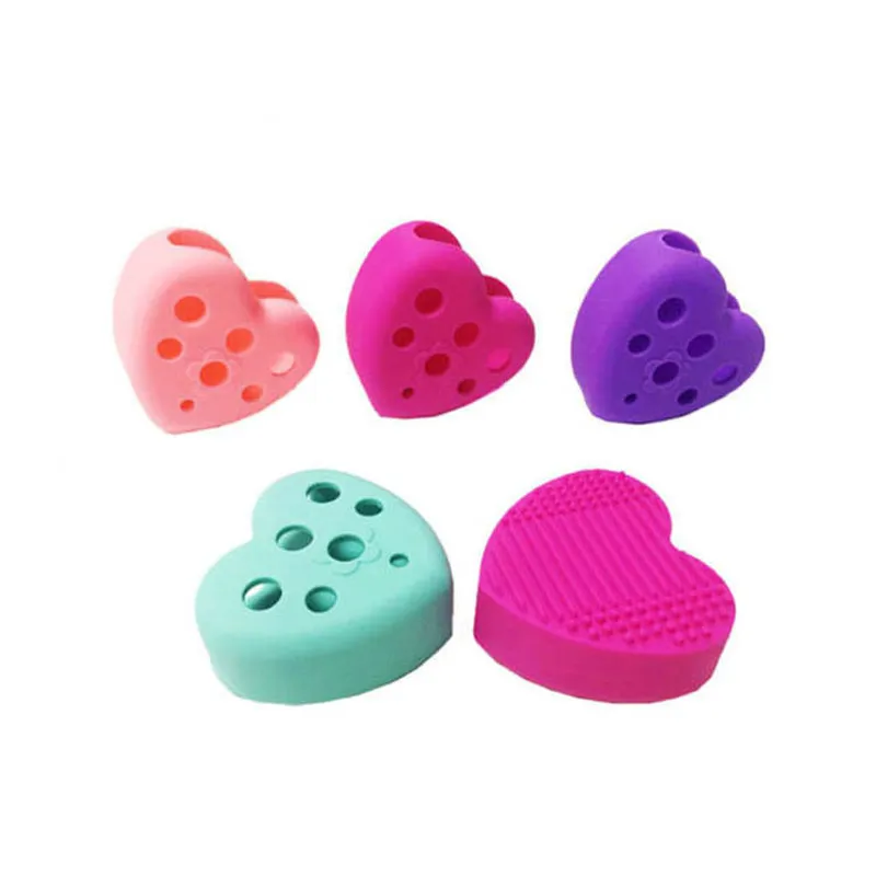 

Cleaning Brush Silicone Egg Cleaning Makeup Washing Brush Drying Racks Scrubber Tool Cleaner