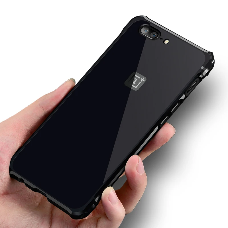 

Leanonus Metal Case For Oneplus5 Aluminum Frame+PC Hybrid Armor Casing Dropproof For One Plus 5 Mirror PC Hare Casing Capa Cover