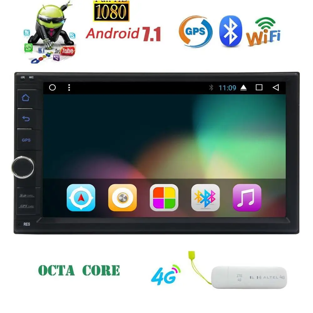 Android 7 1 Octa Core Car Stereo in Dash GPS Navigation font b Radio b font