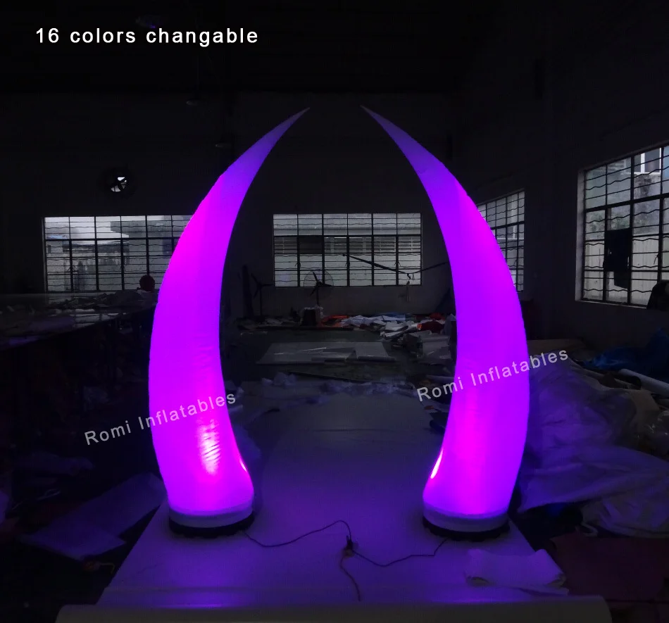 Декоративный светодиодный светильник ed надувной конус цвета слоновой кости для