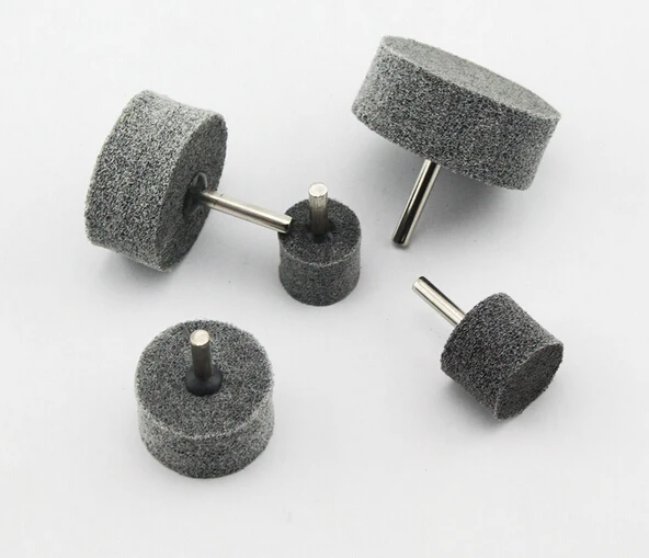 2pcs Cylindrical Wool Felt Grinding Head Mounted Buffing Wheel Die