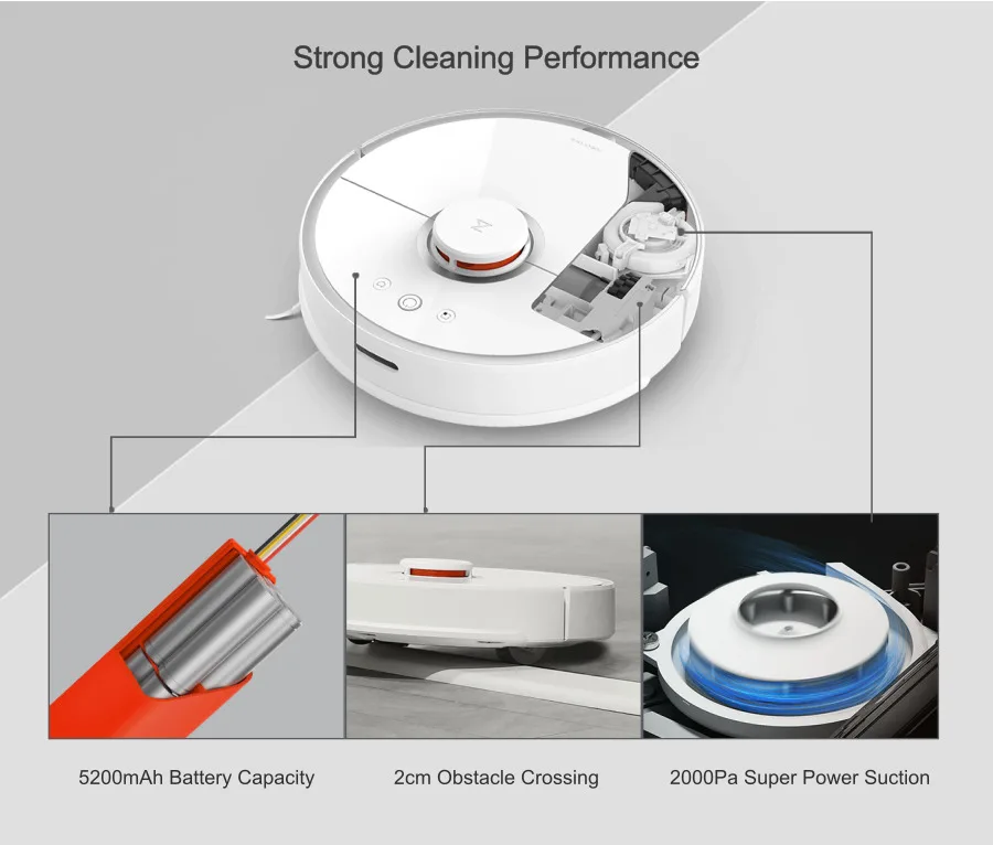 Roborock робот пылесос 2 S50 S55 робот пылесос для дома автоматическая Чистка уборка приложение Smart планируется навигации