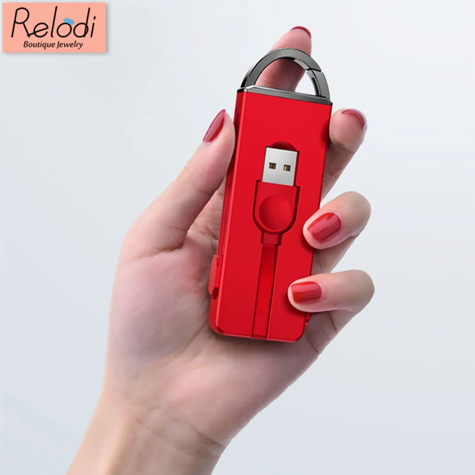 Multi function 3 in 1 KeyChain For IOS Android USB Cable Key Ring