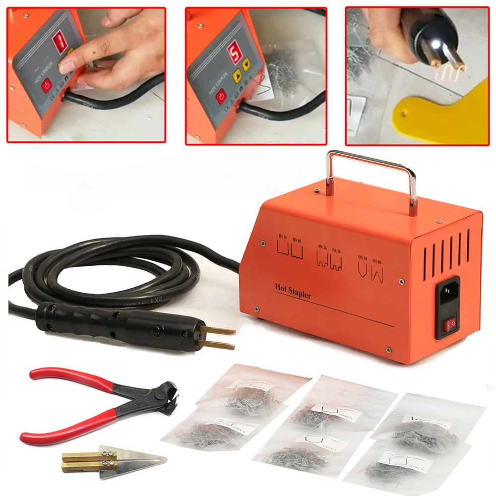 Plastic Welder Kit Welder Welding Machine 220V-110V AC with 600PCS plastic welding rod for Plastic Auto Bumper Body Repair Plastic Welder Kit Welder Welding Machine 220V-110V AC with 600PCS plastic welding rod for Plastic Auto Bumper Body Repair