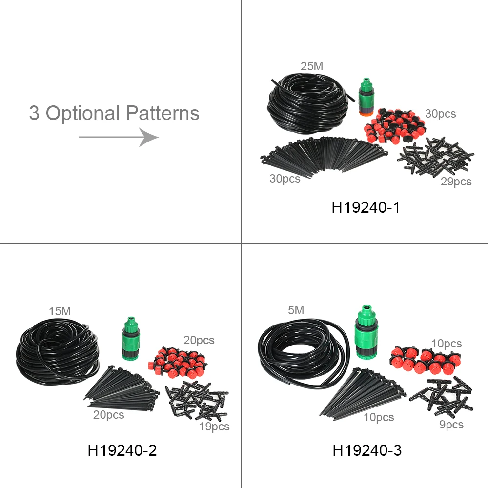 25 м DIY автоматический полив микро капельного орошения системы капельницы спринклеры полив комплект с регулируемым капельницей Садовые принадлежности