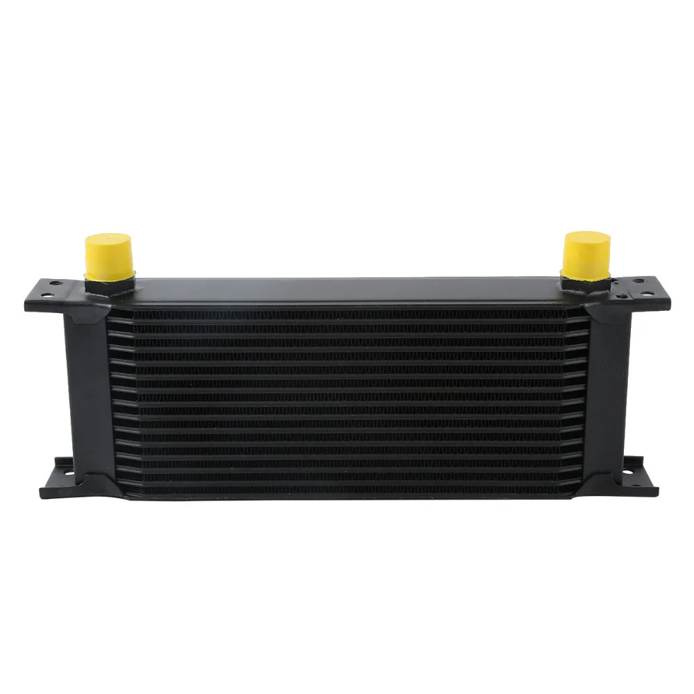 

UNIVERSAL 15 ROW AN-10AN ENGINE TRANSMISSION RACING ALUMINUM OIL COOLER BLACK