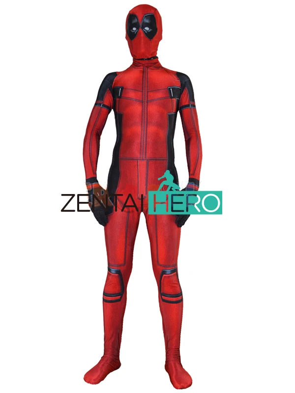 3D печать спандекс Deadpool костюм на заказ Хэллоуин супергерой боди из фильма Дэдпул костюм только костюм