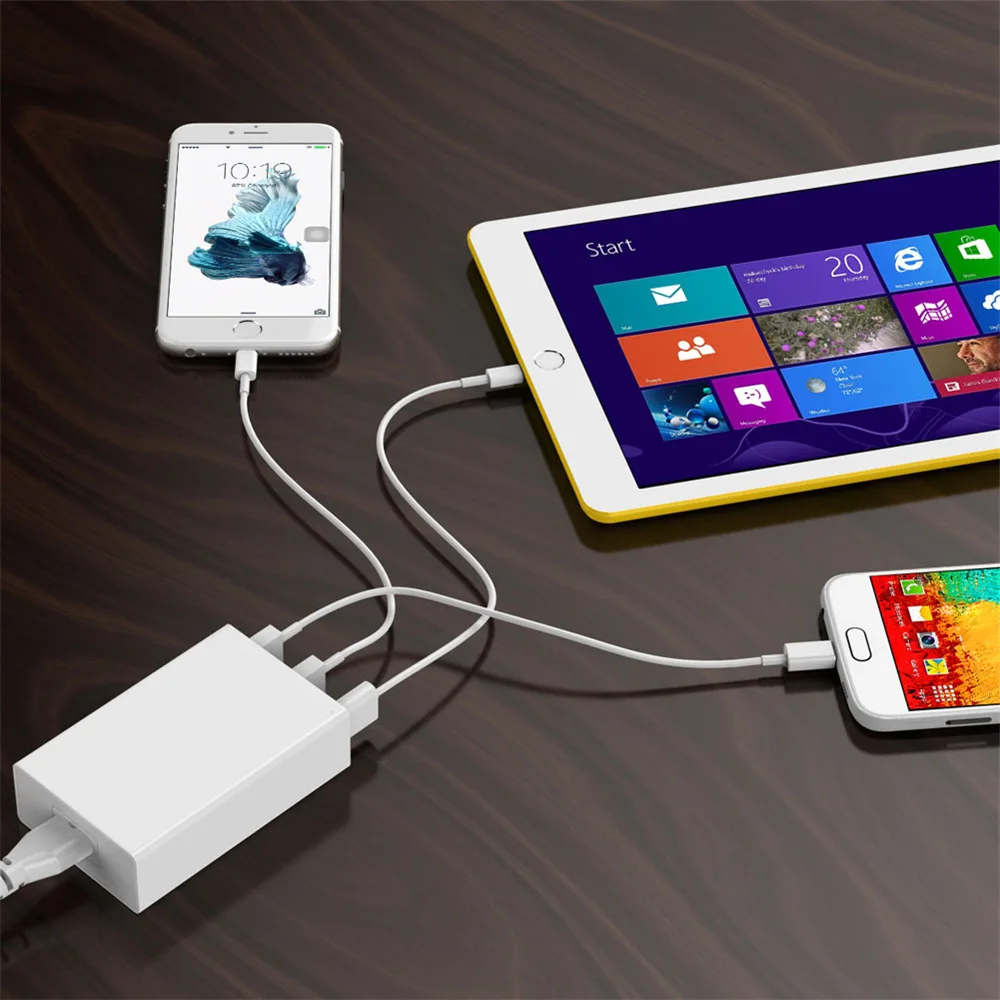Универсальное зарядное устройство USB 5 портов зарядная станция Универсальный 40W