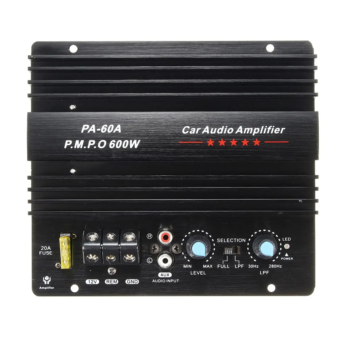 Nuevo amplificador de potencia de Audio para coche Mono 12 V 600 W subwoofer de Bajo potente Amp PA-60A