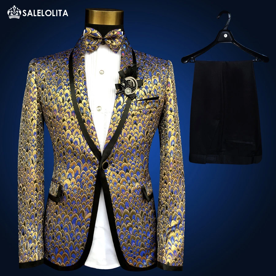 plus size gold suit