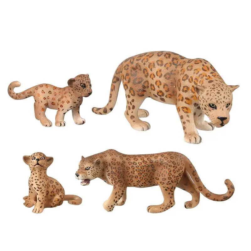 

1Pcs DIY Simulation Mini Leopard Animal Figure Model Set Home Decoration Educational Creative Toys Gifts For Children Kids Boy