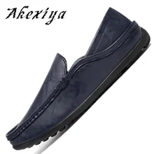 2017 High Quality Hot Sale PU Leather Men Shoes Casual Comfortable Mens Driving Shoes Soft Loafers Business Wedding Mens Flats