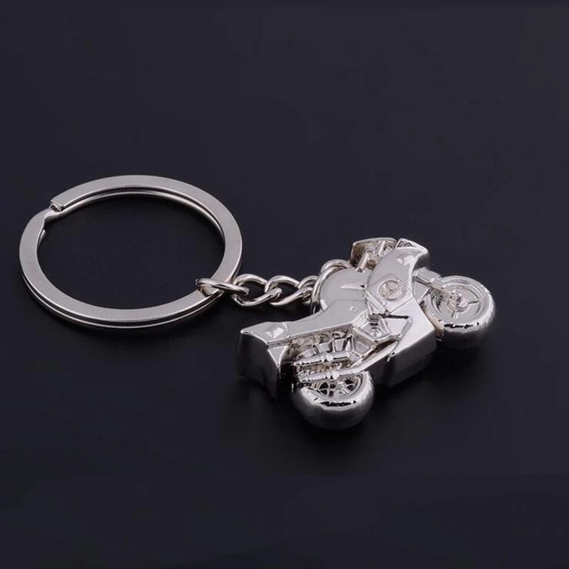

1PC 3D Simulation Model Motorcycle Charms Creation Alloy Key Chain Key Holder Car Sliver Key Chain
