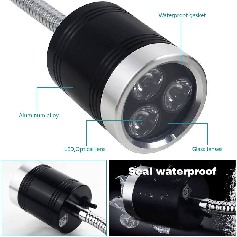  led Sewing Machine lamp garage light long arm Gooseneck Waterproof Strong Magnetic Numerical Contro - 32918828952