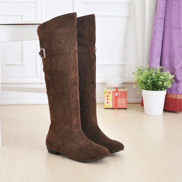 Botas Mujer; стильные женские сапоги до бедра; женские сапоги; Botas Masculina Zapatos botines mujer chaussure femme; 822 - Цвет: Коричневый