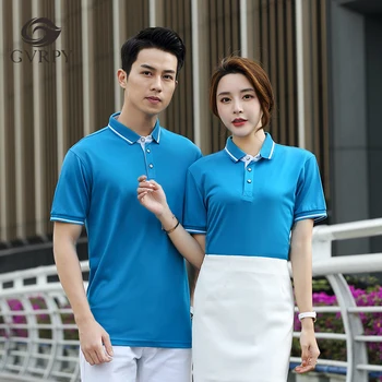 

Hotel Restaurant Waitress Waitress Short-sleeved Shirt Summer Work Uniform Wholesale Company Activity Clothes Custom Breathable
