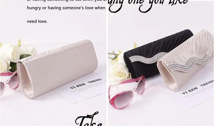 Women Rhinestone Evening Hand Bag Satin Wedding Purse Bridal Party Purse Chain Dinner Day Clutch Vintage Handbag bolsos XA308H Women Rhinestone Evening Hand Bag Satin Wedding Purse Bridal Party Purse Chain Dinner Day Clutch Vintage Handbag bolsos XA308H