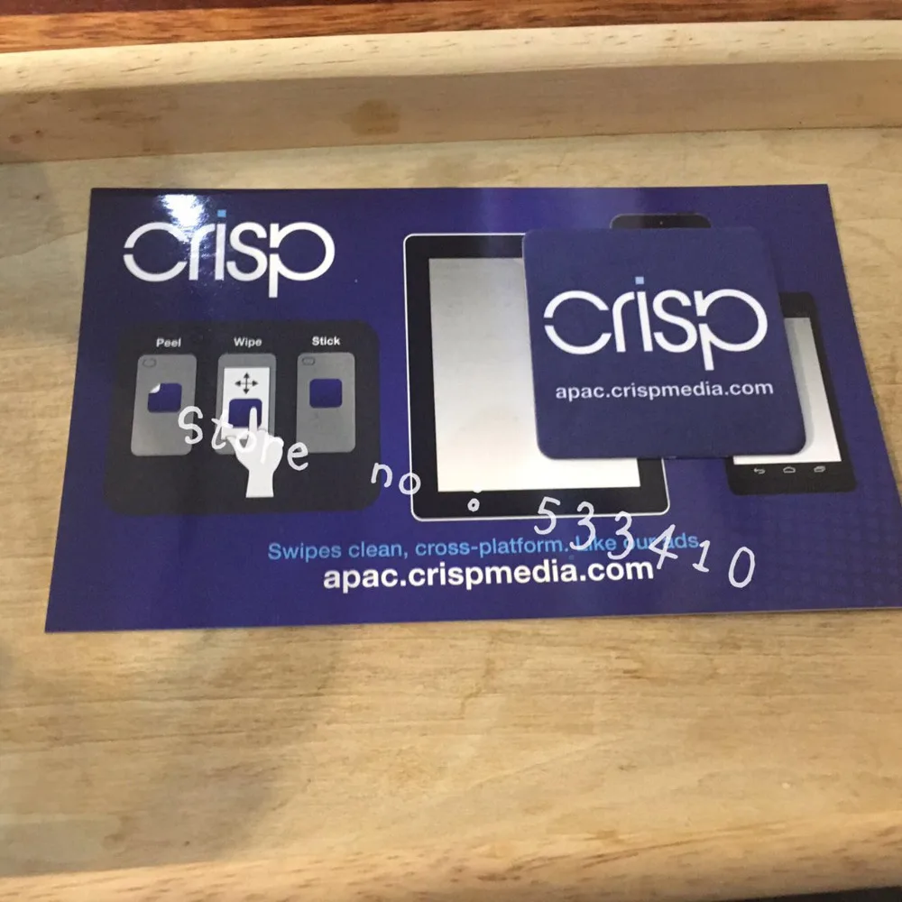 100pcs 5*5cm Customized design Wholesale Display Cleaner Sticker