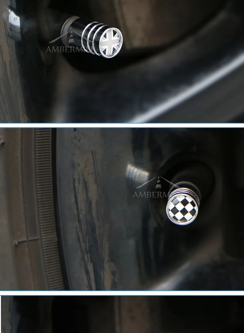 4pcs Car Wheel Tire Valve Caps Stem Cover for Mini Cooper Countryman R55 R56 R60 R61 F54 F55 F56 F60 R57 Accessories (6)