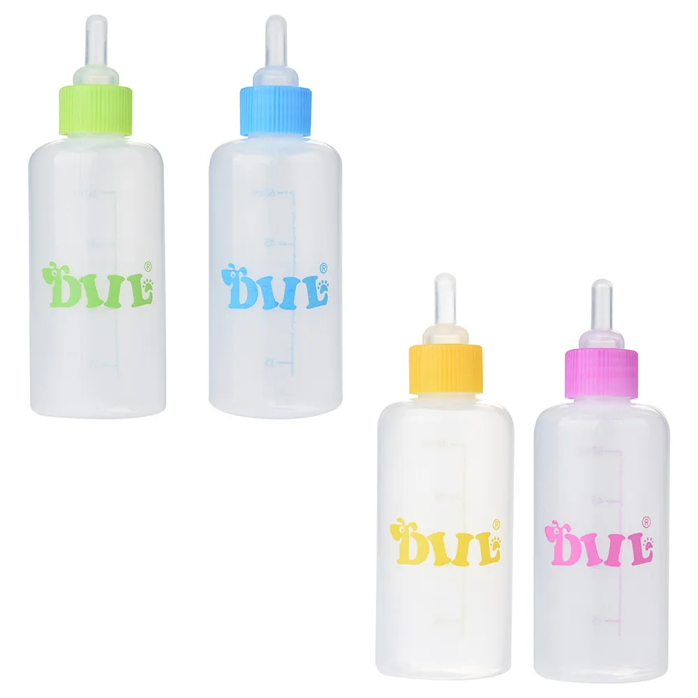 

60/150ml Dog Puppy Kitten Pets Baby Rabbit Nursing Bottle Soft Head Pet Cat Milk Water Food Feeding Bottles bebedouro para HOT