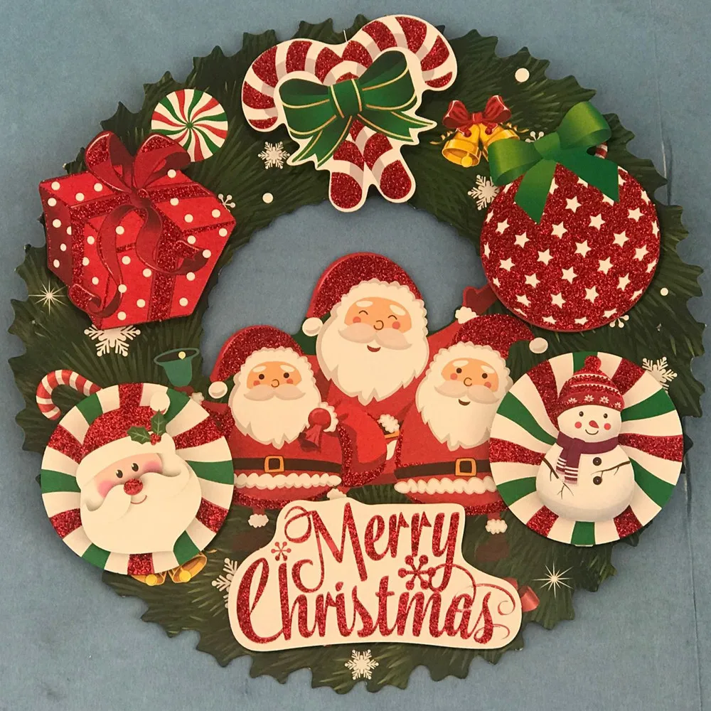 Snowman Christmas Decorations Wall Stickers Pendant Merry Christmas