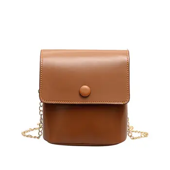 

New simple fashion women's messenger bag fashion PU leather solid color shoulder bag handbag