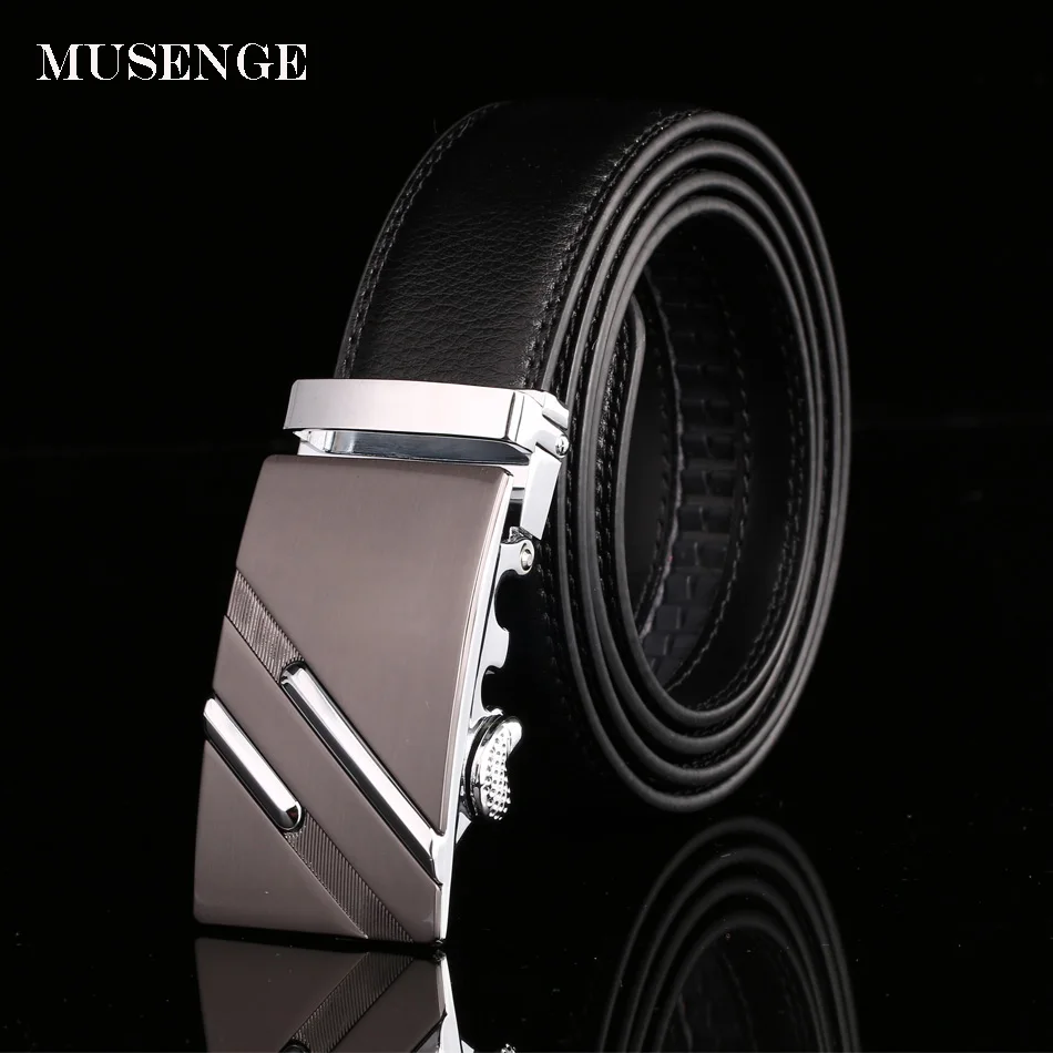 Ремень мужской кожаный с автоматической пряжкой от Musenge|belt high quality|designer belts