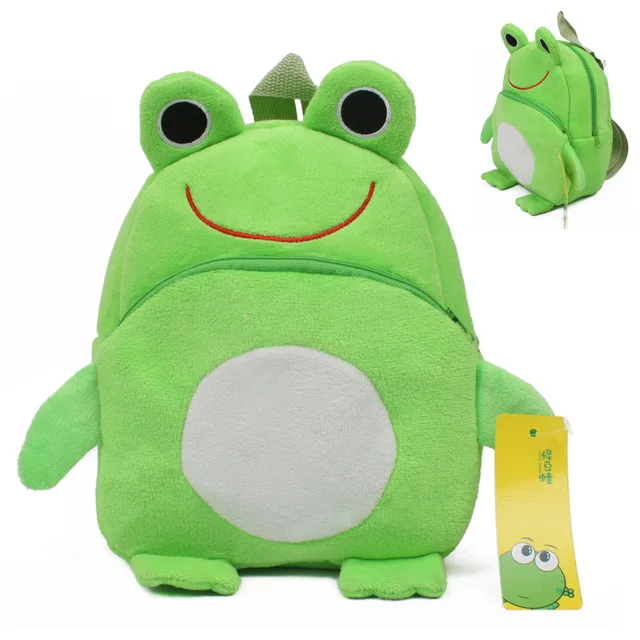 Frog Mini Schoolbag Baby Backpack Children's Shool Bags Kids Plush Backpack for Birthday Christmas Gift 1
