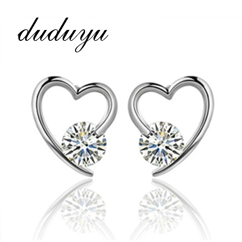 

2019 Summer Fashion Bohemian Small Heart Stud Earrings for Women Tiny Heart Earrings boucle d'oreille femme Hot Sale