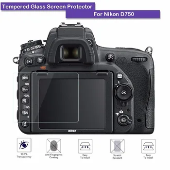

9H Tempered Glass LCD Screen Protector Shield Real Glass Film for Nikon DSLR D750 Camera Accessories